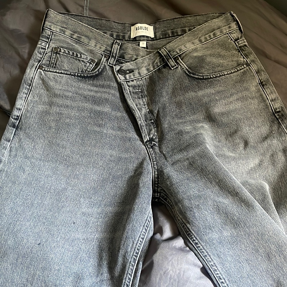 Agolde cross cross jeans charcoal grey size 29. New w/o tags